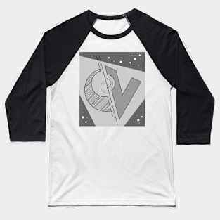 Abstract geometrical figures in space Baseball T-Shirt